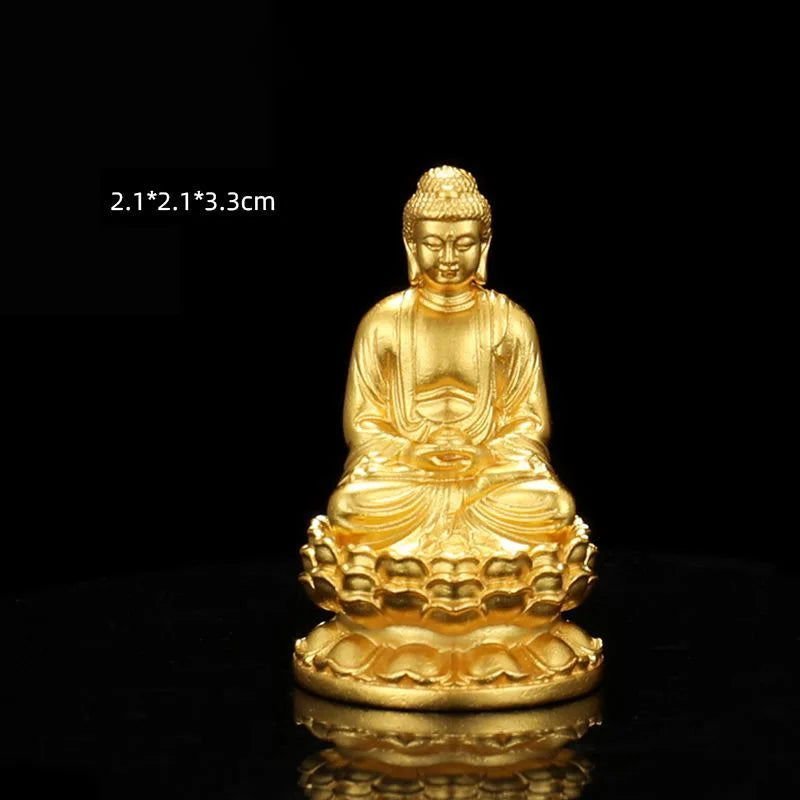 Gorgeous Golden Buddha Copper Figurines - Serenity Factory