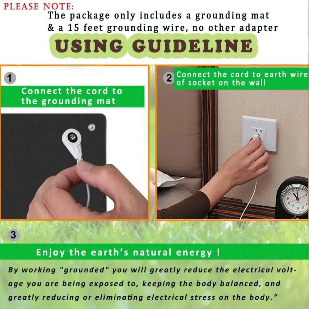 Grounding Mat – Boost sleep, reduce inflammation naturally 35.4x23.6 in - Serenity Factory