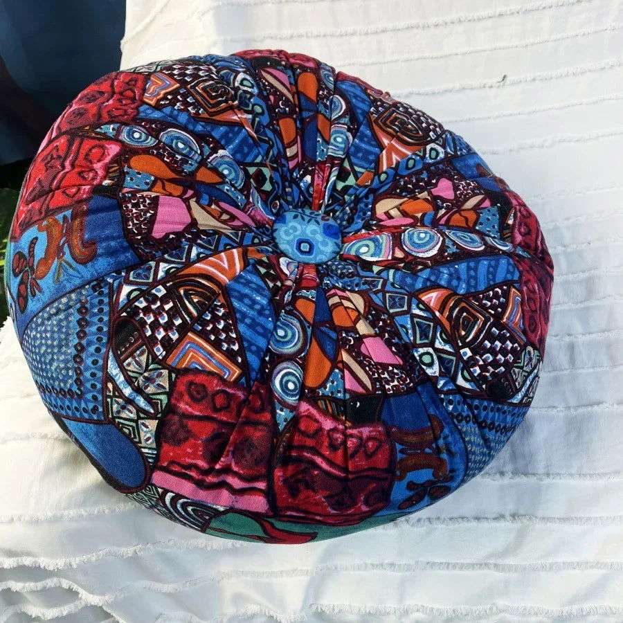 Handmade Boho Round Thick Floor Cushion - Serenity Factory