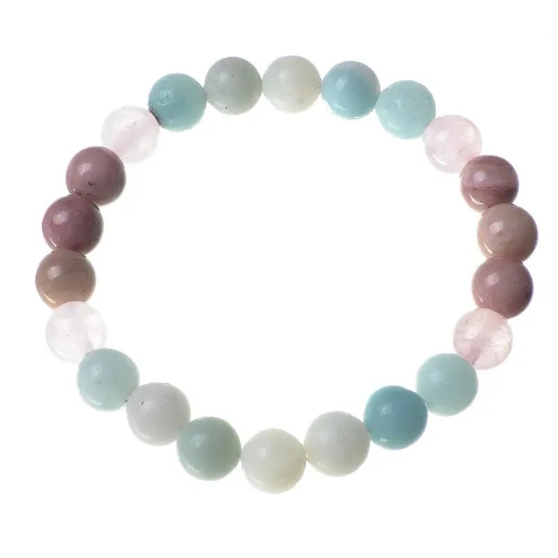 Mala, Rhodonite and Rose Quartz Amazonite - Serenity Factory