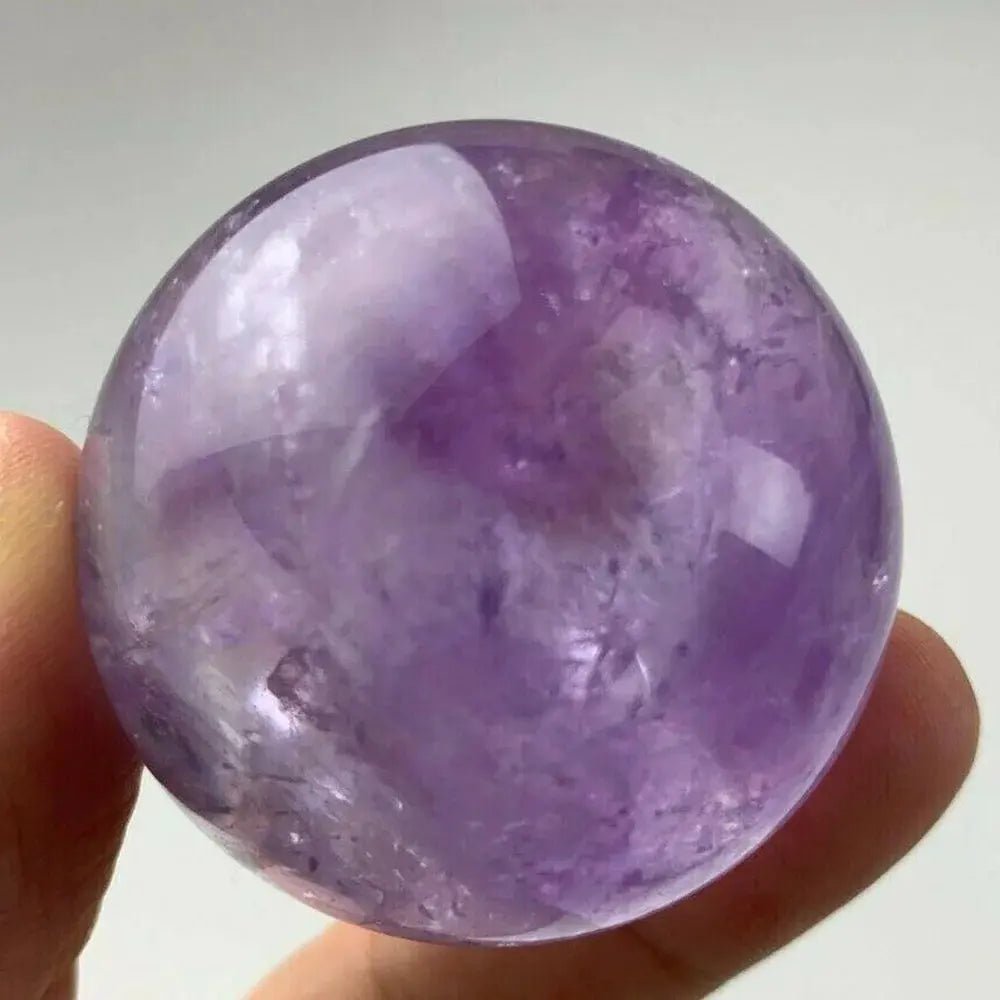 Mini Amethyst Sphere – Hand polished - One of a kind - 1.2" - 1.9" - Serenity Factory