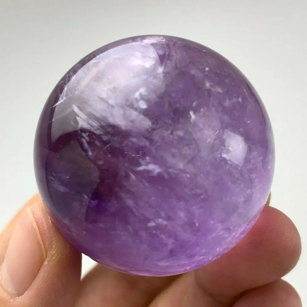Mini Amethyst Sphere – Hand polished - One of a kind - 1.2" - 1.9" - Serenity Factory