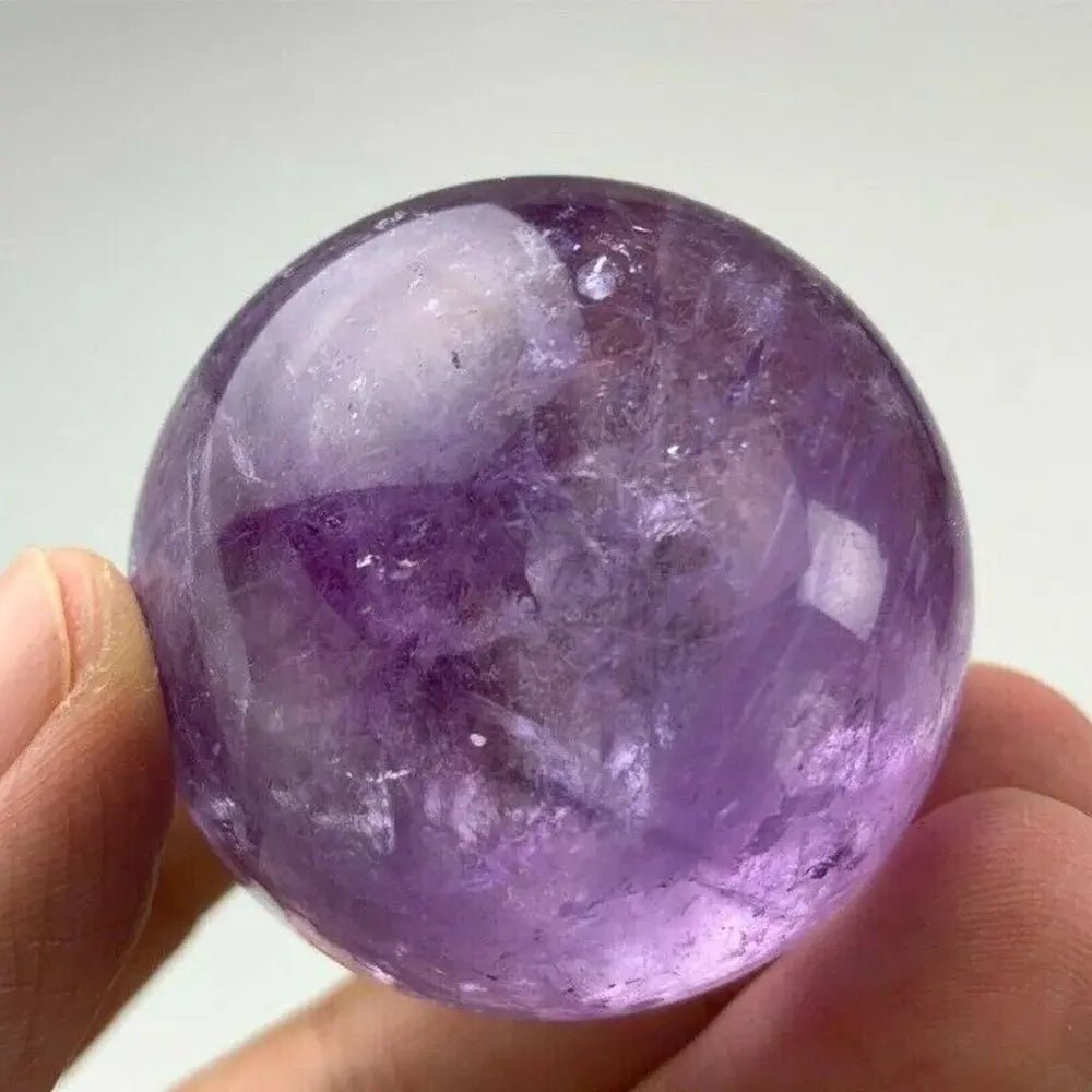 Mini Amethyst Sphere – Hand polished - One of a kind - 1.2" - 1.9" - Serenity Factory