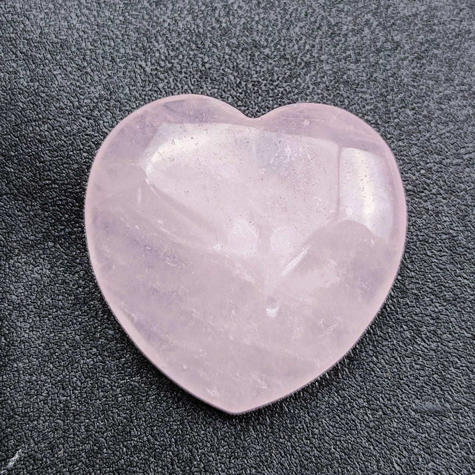 Rose Quartz Heart - Healing Stone with Love Energy - 3 sizes - Serenity Factory