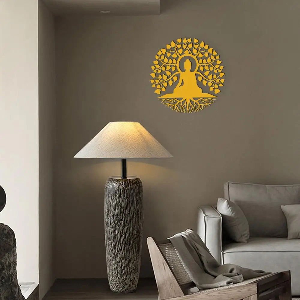 Serenity Buddha Under the Bodhi Tree Wall Art – Symbol of Enlightenment - Serenity Factory