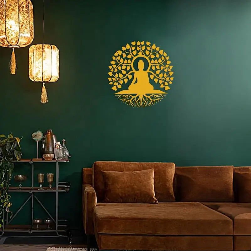 Serenity Buddha Under the Bodhi Tree Wall Art – Symbol of Enlightenment - Serenity Factory