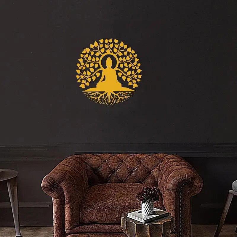 Serenity Buddha Under the Bodhi Tree Wall Art – Symbol of Enlightenment - Serenity Factory