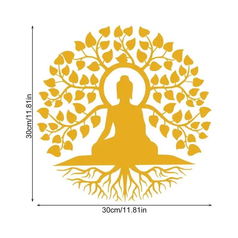 Serenity Buddha Under the Bodhi Tree Wall Art – Symbol of Enlightenment - Serenity Factory