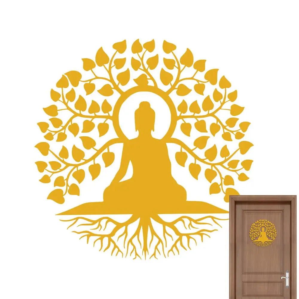 Serenity Buddha Under the Bodhi Tree Wall Art – Symbol of Enlightenment - Serenity Factory