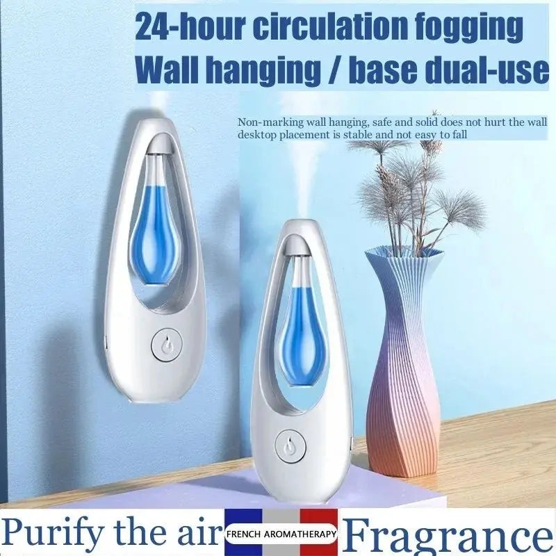 Ultrasonic Aroma Diffuser – Wall - Mount or Desktop, Cordless &amp; Soothing - Serenity Factory