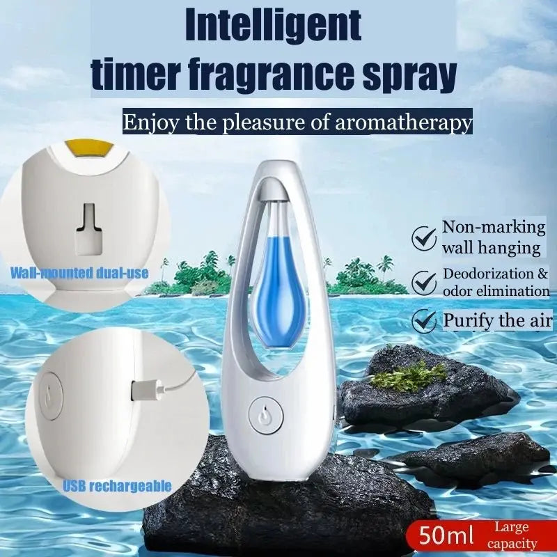 Ultrasonic Aroma Diffuser – Wall - Mount or Desktop, Cordless &amp; Soothing - Serenity Factory